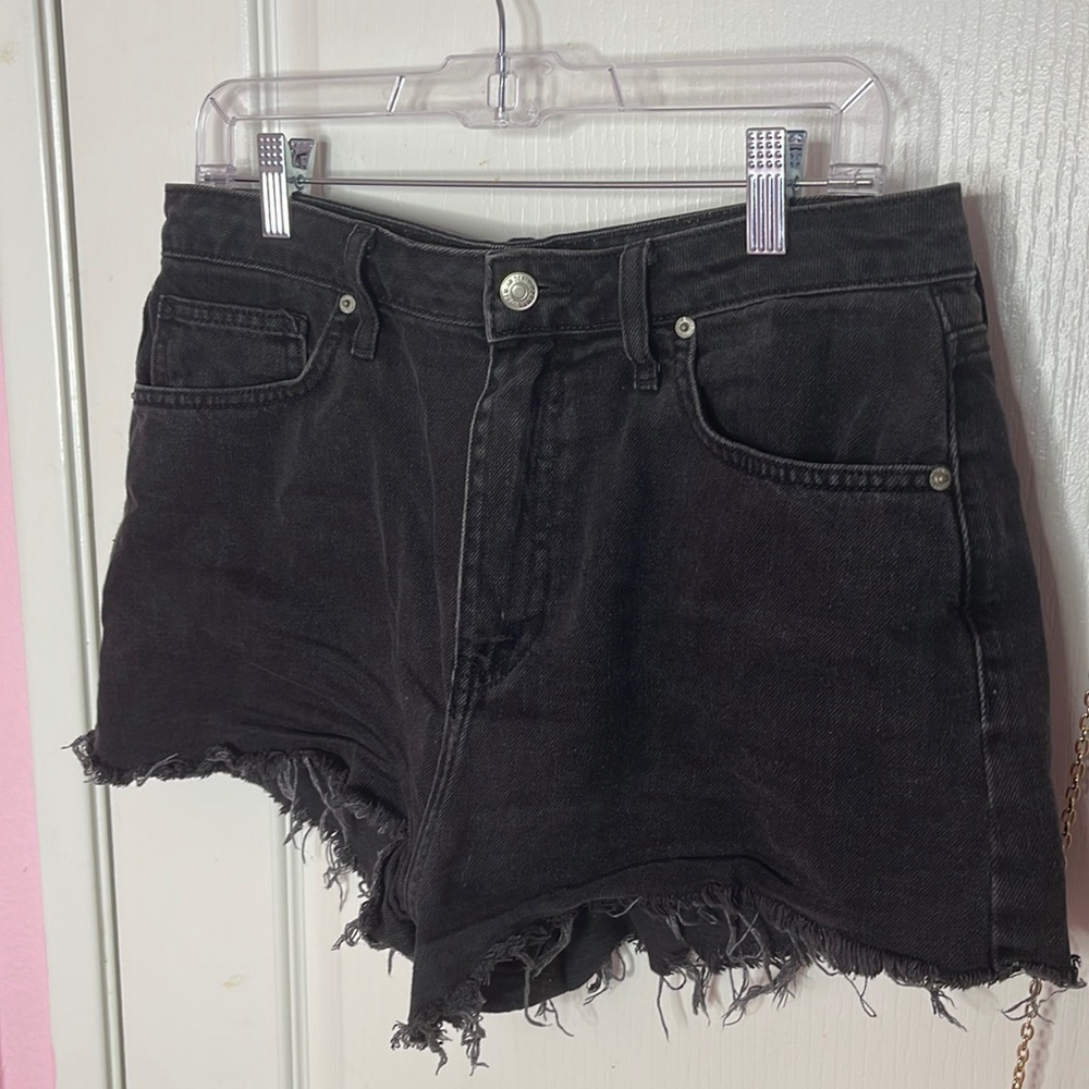 Forever 21 Black Denim High Waisted Shorts